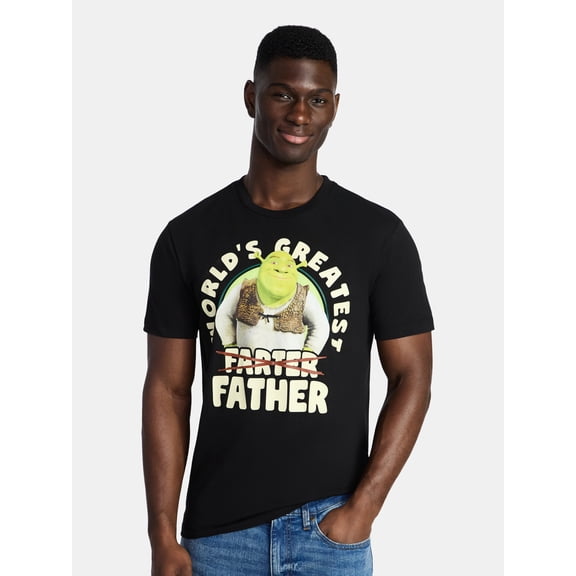 Shrek Men's and Big Men's Father's Day Graphic Tee, Sizes XS-5XL