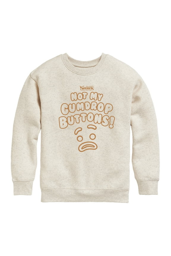 - Not My Gumdrop Buttons - Toddler And Youth Crewneck Fleece Sweatshirt