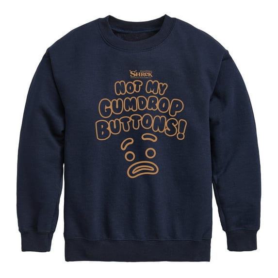 Shrek - Not My Gumdrop Buttons - Toddler & Youth Crewneck Fleece Sweatshirt