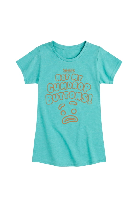- Not My Gumdrop Buttons  - Toddler And Youth Girls Short Sleeve Graphic T-Shirt