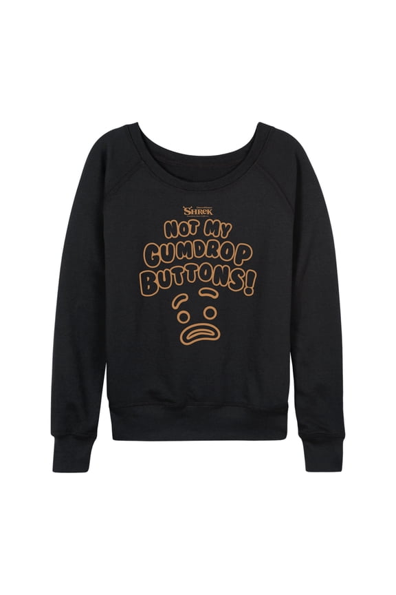 - Not My Gumdrop Buttons - Women's Lightweight French Terry Long Sleeve Shirt