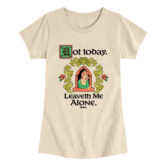 Shrek - Not Today Leaveth Me Alone Fitted Short Sleeve Graphic T-Shirt