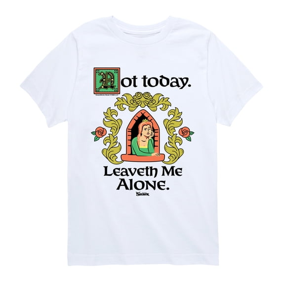 Shrek - Not Today Leaveth Me Alone Boys' Short Sleeve Graphic T-Shirt