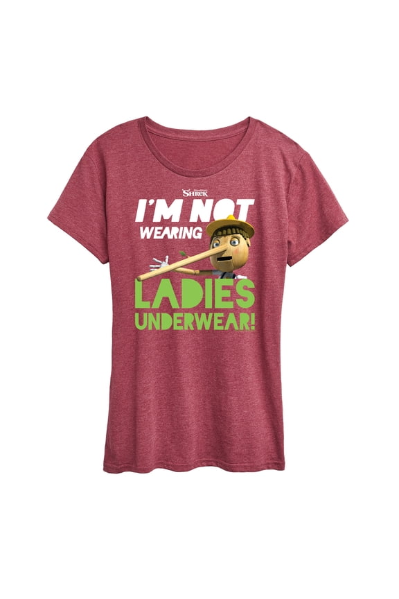 - Not Wearing Ladies Underwear - Women's Short Sleeve Graphic T-Shirt