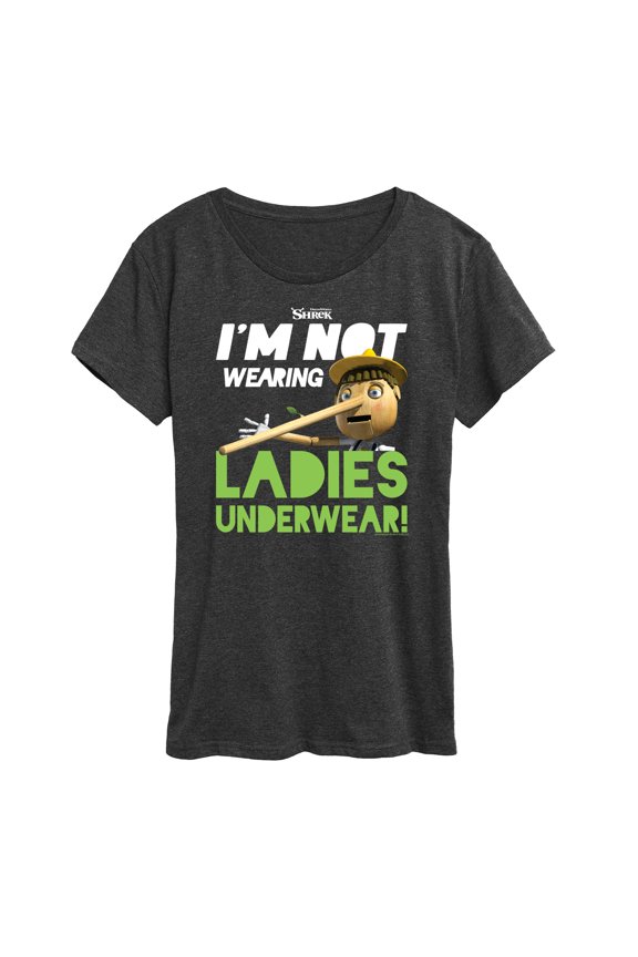 - Not Wearing Ladies Underwear - Women's Short Sleeve Graphic T-Shirt