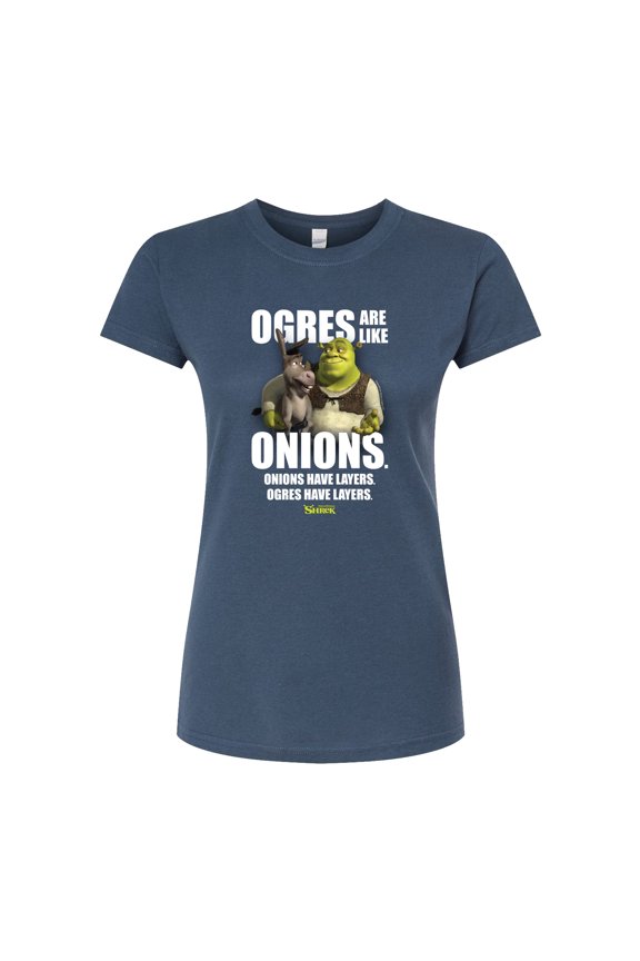 - Ogres Are Like Onions - Juniors Fitted Graphic T-Shirt