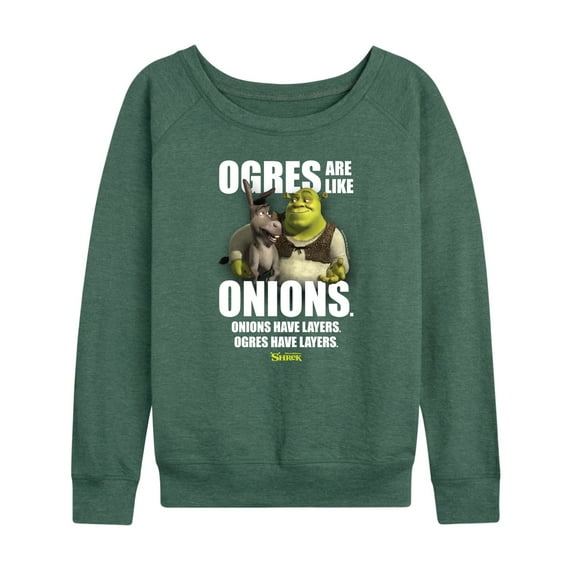 Shrek - Ogres Are Like Onions - Women's Lightweight French Terry Long Sleeve Shirt