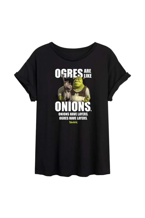 - Ogres Are Like Onions - Women's Oversized T-Shirt