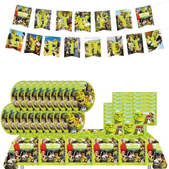 Shrek Party Supplies and Decorations (Serves 20),