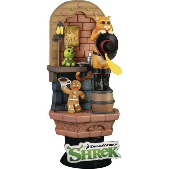 Shrek Puss in Boots Diorama Statue