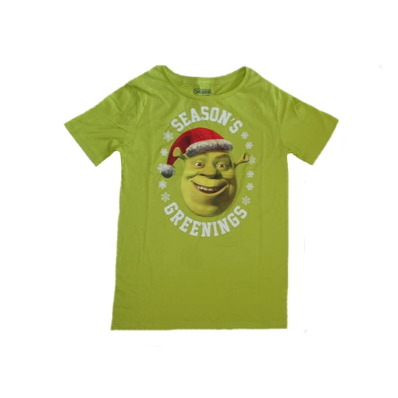 Shrek Season Greeting Junior Women' T-Shirt Tee Holiday