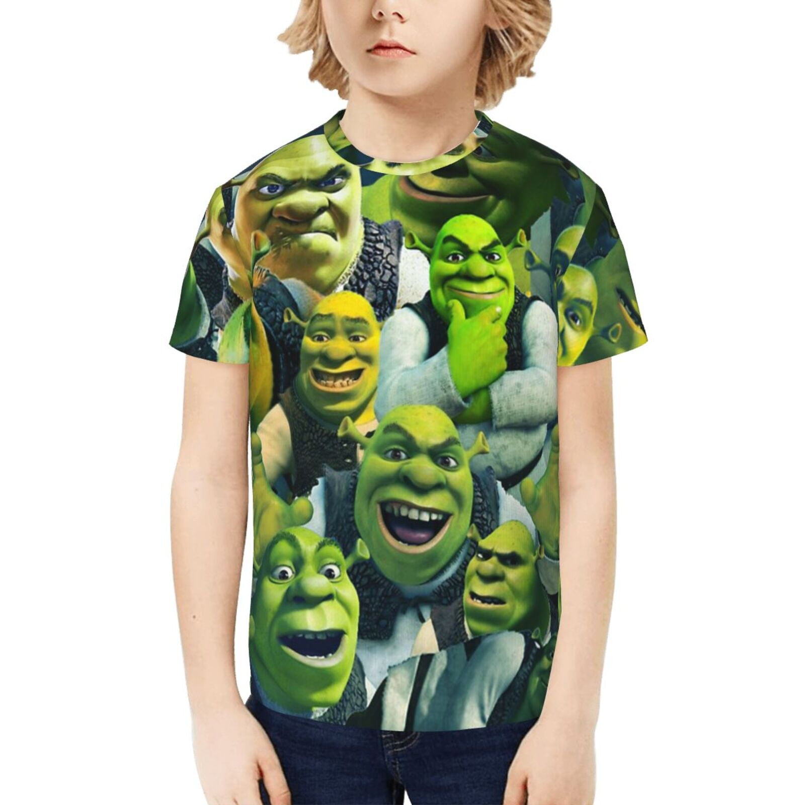 Shrek Shirt For Boys Girls Funny 3d Graphic Printed Short Sleeves T ...