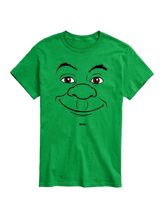 - Shrek Face Men's Short Sleeve Graphic T-Shirt