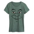 thumbnail image 1 of Shrek - Shrek Face - Women's Short Sleeve Graphic T-Shirt, 1 of 4