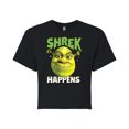 thumbnail image 1 of Shrek - Shrek Happens - Juniors Cropped Cotton Blend T-Shirt, 1 of 5