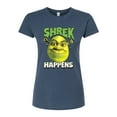thumbnail image 1 of Shrek - Shrek Happens - Juniors Fitted Graphic T-Shirt, 1 of 5