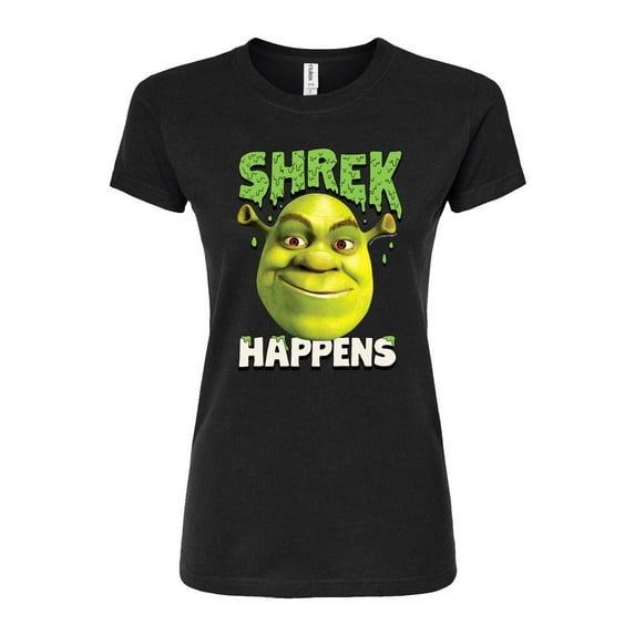 Shrek - Shrek Happens - Juniors Fitted Graphic T-Shirt