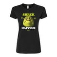 thumbnail image 1 of Shrek - Shrek Happens Meme - Juniors Fitted Graphic T-Shirt, 1 of 5