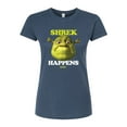 thumbnail image 1 of Shrek - Shrek Happens Meme - Juniors Fitted Graphic T-Shirt, 1 of 5