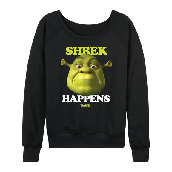 Shrek - Shrek Happens Meme - Women's Lightweight French Terry Long Sleeve Shirt