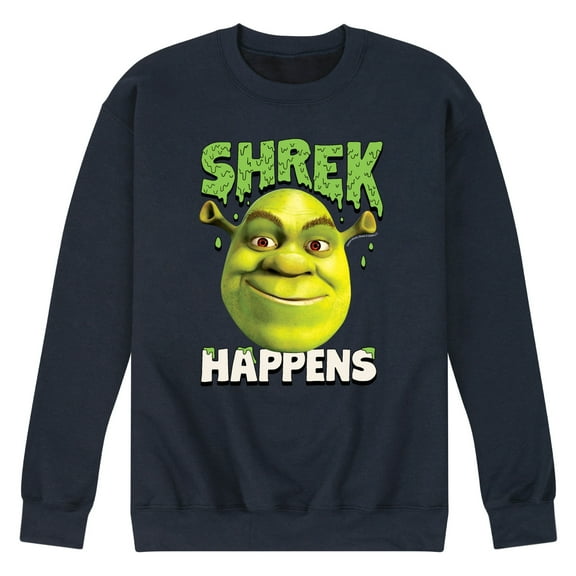 Shrek - Shrek Happens - Men's Crew Neck Fleece Pullover