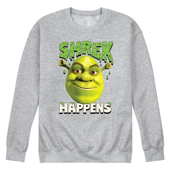 Shrek - Shrek Happens - Men's Crew Neck Fleece Pullover
