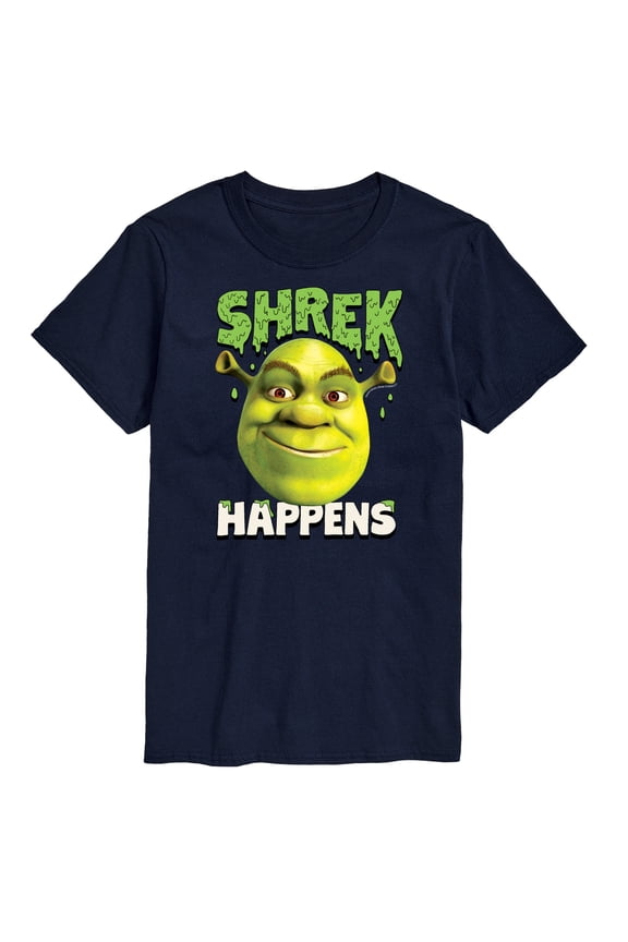 - Shrek Happens - Men's Short Sleeve Graphic T-Shirt