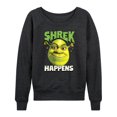 thumbnail image 1 of Shrek - Shrek Happens - Women's Lightweight French Terry Long Sleeve Shirt, 1 of 5