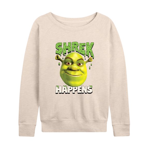 Shrek - Shrek Happens - Women's Lightweight French Terry Long Sleeve Shirt