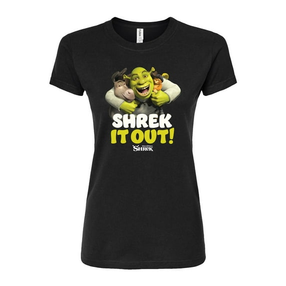 Shrek - Shrek It Out - Juniors Fitted Graphic T-Shirt