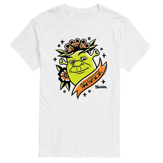 Shrek - Shrek Tattoo Portrait - Men's Short Sleeve Graphic T-Shirt