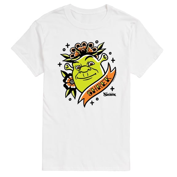 Shrek - Shrek Tattoo Portrait - Men's Short Sleeve Graphic T-Shirt