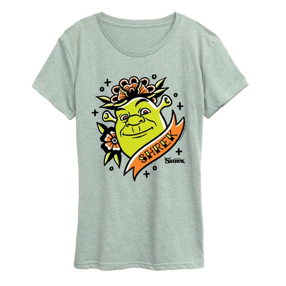 Shrek - Shrek Tattoo Portrait Women's Short Sleeve Graphic T-Shirt
