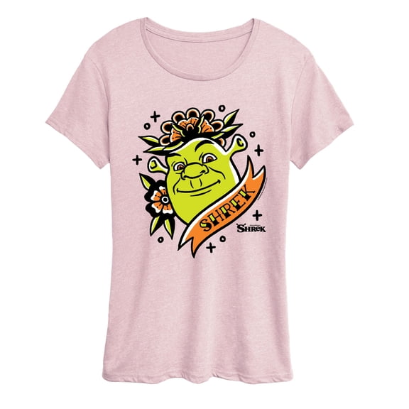 Shrek - Shrek Tattoo Portrait - Women's Short Sleeve Graphic T-Shirt