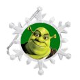 thumbnail image 1 of Shrek Snowflake Multi Colored Blinking Light Holiday Christmas Tree Ornament Batteries Included, 1 of 5