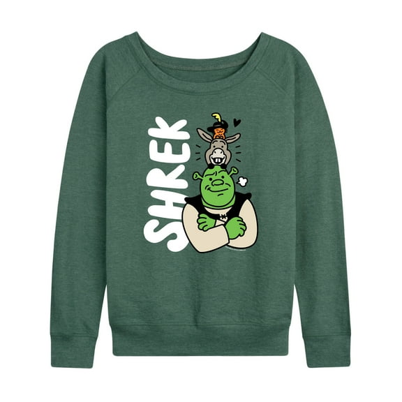 Shrek - Stacked Characters - Women's Lightweight French Terry Long Sleeve Shirt