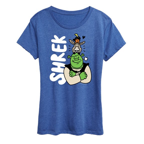Shrek - Stacked Characters - Women's Short Sleeve Graphic T-Shirt
