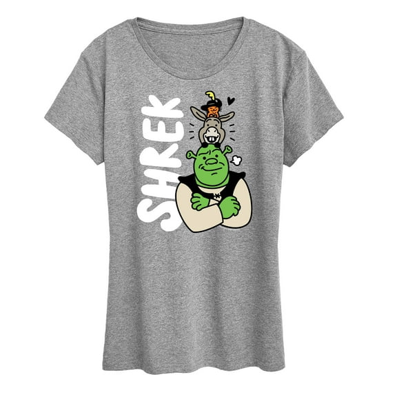 Shrek - Stacked Characters - Women's Short Sleeve Graphic T-Shirt