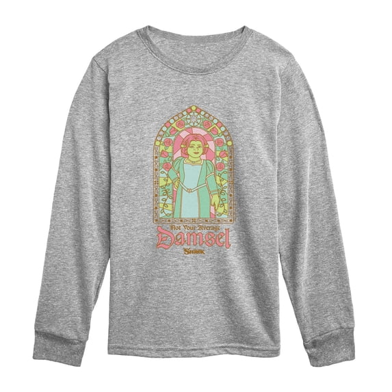 Shrek - Stained Glass Fiona Boys' Long Sleeve Graphic T-Shirt