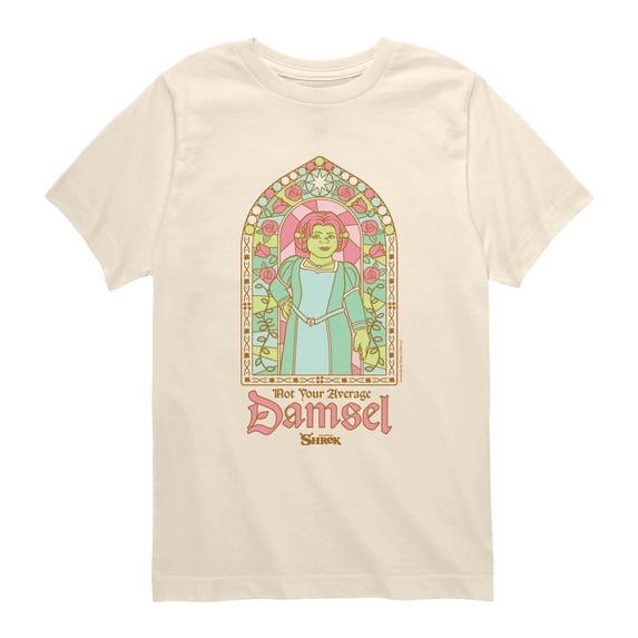 Shrek - Stained Glass Fiona Boys' Short Sleeve Graphic T-Shirt