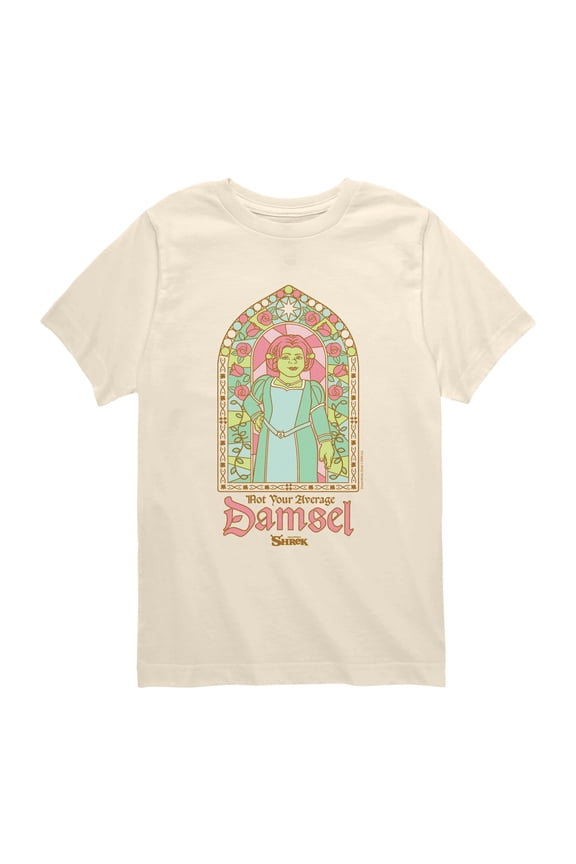- Stained Glass Fiona - Youth Boys Short Sleeve Graphic T-Shirt