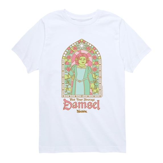 Shrek - Stained Glass Fiona Boys' Short Sleeve Graphic T-Shirt