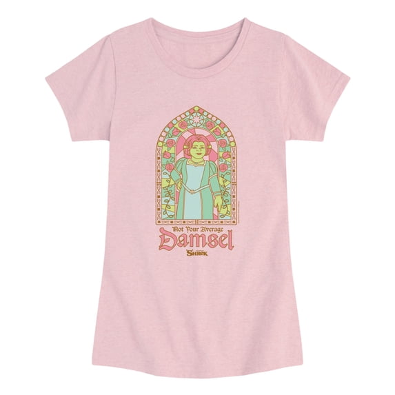 Shrek - Stained Glass Fiona - Youth Girls Fitted Short Sleeve T-Shirt