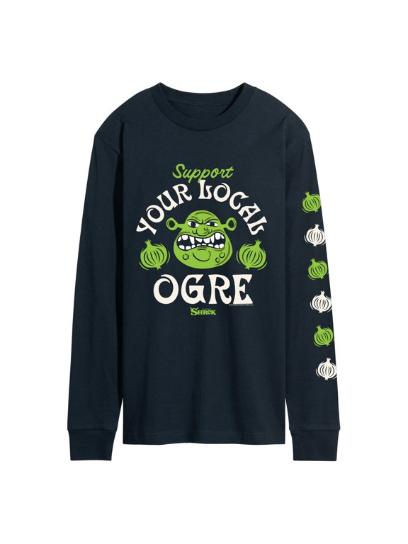 - Support Local Ogre Men's Long Sleeve Graphic T-Shirt