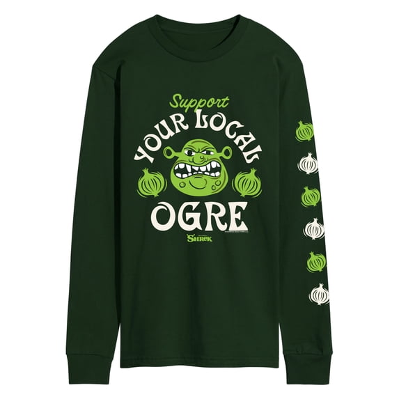 Shrek - Support Local Ogre Men's Long Sleeve Graphic T-Shirt