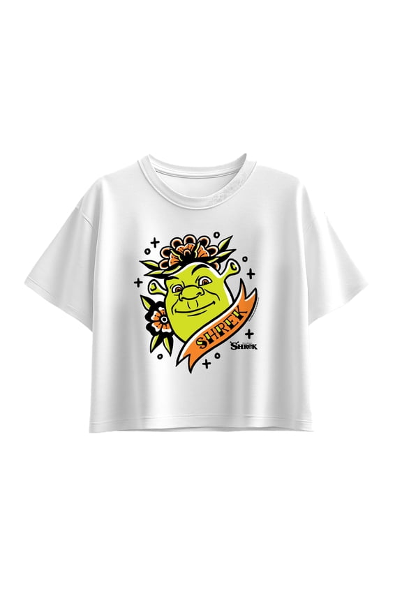 - Tattoo Portrait - Youth Girls Boxy T-Shirt