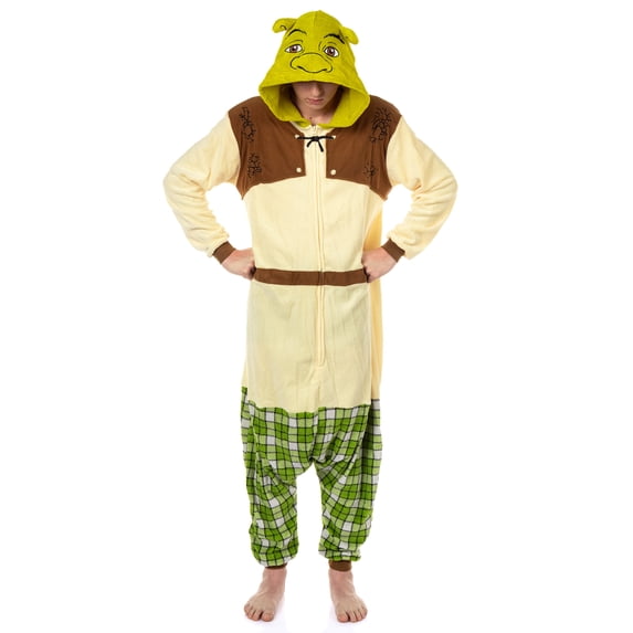 Shrek Union Suit Men's Costume Kigurumi Zip Up Hooded One Piece Pajama
