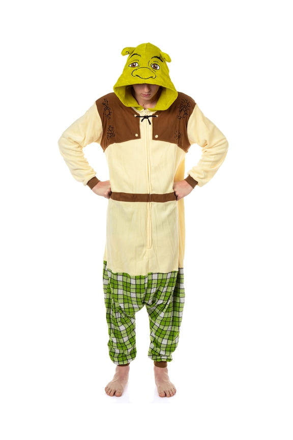 Shrek Union Suit Men's Costume Kigurumi Zip Up Hooded One Piece Pajama