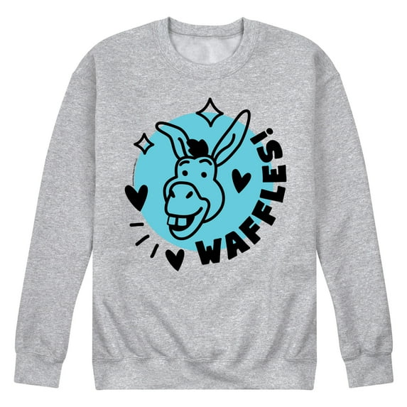 Shrek - Waffles Donkey - Men's Crew Neck Fleece Pullover