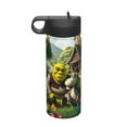 Shrek Water Bottle, Cute Pattern Stainless Steel Vacuum Insulated Water